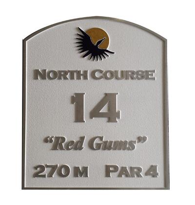 Cast Bronze Golf Tee Sign