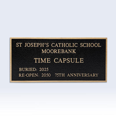 Cast Bronze Time Capsule Plaques