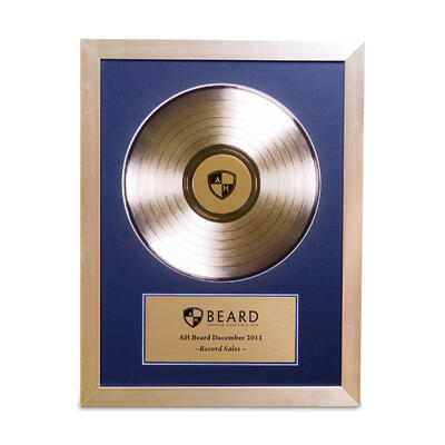 Framed 12" Gold Record