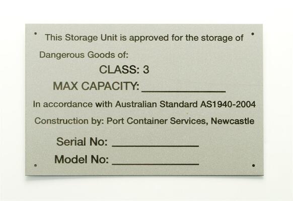 Aluminex Compliance Plate